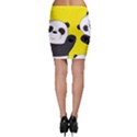 Cute pandas Bodycon Skirt View2