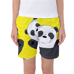 Cute Pandas Women s Basketball Shorts by Valentinaart