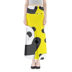 Cute Pandas Full Length Maxi Skirt by Valentinaart