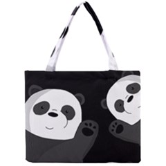 Cute Pandas Mini Tote Bag by Valentinaart