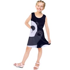 Cute Pandas Kids  Tunic Dress by Valentinaart