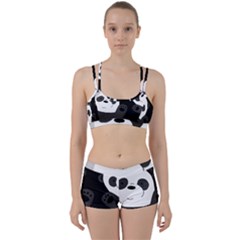 Cute Pandas Women s Sports Set