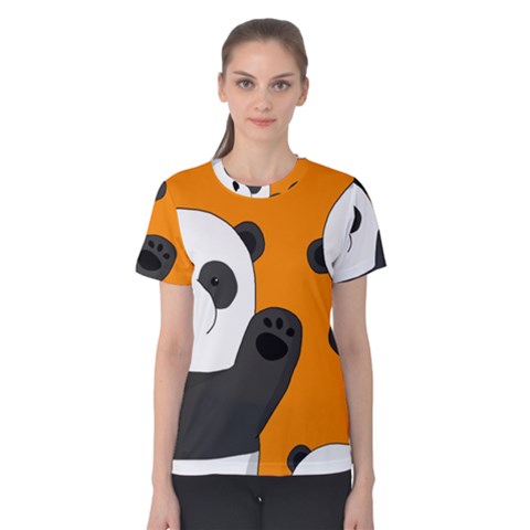 Cute Pandas Women s Cotton Tee by Valentinaart