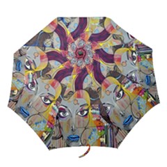 Graffiti Mural Street Art Painting Folding Umbrellas by BangZart