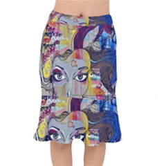 Graffiti Mural Street Art Painting Mermaid Skirt