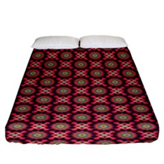 Kaleidoscope Seamless Pattern Fitted Sheet (King Size)