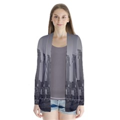 Minneapolis Minnesota Skyline Drape Collar Cardigan by BangZart