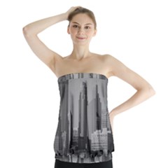 Minneapolis Minnesota Skyline Strapless Top by BangZart