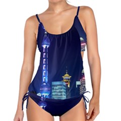 Shanghai Oriental Pearl Tv Tower Tankini Set by BangZart