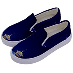 Shanghai Oriental Pearl Tv Tower Kids  Canvas Slip Ons by BangZart