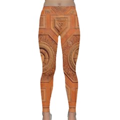 Symbolism Paneling Oriental Ornament Pattern Classic Yoga Leggings by BangZart