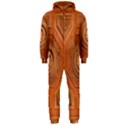 Symbolism Paneling Oriental Ornament Pattern Hooded Jumpsuit (Men)  View1