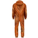 Symbolism Paneling Oriental Ornament Pattern Hooded Jumpsuit (Men)  View2