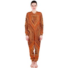 Symbolism Paneling Oriental Ornament Pattern Onepiece Jumpsuit (ladies)  by BangZart