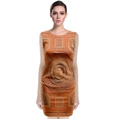 Symbolism Paneling Oriental Ornament Pattern Classic Sleeveless Midi Dress by BangZart