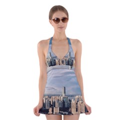 Shanghai The Window Sunny Days City Halter Swimsuit Dress