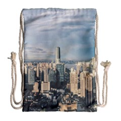 Shanghai The Window Sunny Days City Drawstring Bag (large) by BangZart