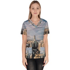 Shanghai The Window Sunny Days City Scrub Top