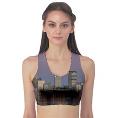 Skyline City Manhattan New York Sports Bra by BangZart