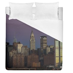 Skyline City Manhattan New York Duvet Cover (queen Size)