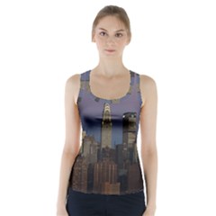 Skyline City Manhattan New York Racer Back Sports Top by BangZart