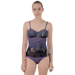 Skyline City Manhattan New York Sweetheart Tankini Set by BangZart