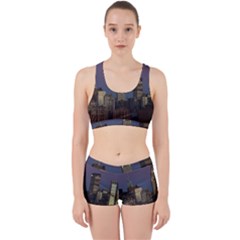 Skyline City Manhattan New York Work It Out Sports Bra Set by BangZart