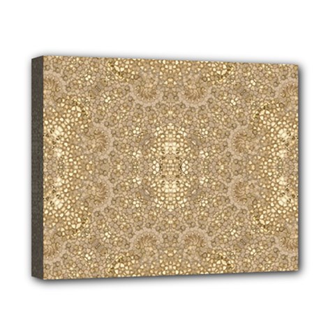 Ornate Golden Baroque Design Canvas 10  X 8  by dflcprints