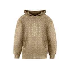 Ornate Golden Baroque Design Kids  Pullover Hoodie by dflcprints