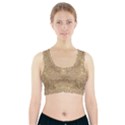 Ornate Golden Baroque Design Sports Bra With Pocket View1