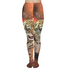 Cute Little Tiger Baby Women s Tights by FantasyWorld7