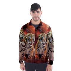 Cute Little Tiger Baby Wind Breaker (men) by FantasyWorld7