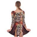 Cute Little Tiger Baby Long Sleeve Velvet Skater Dress View2