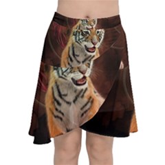 Cute Little Tiger Baby Chiffon Wrap by FantasyWorld7