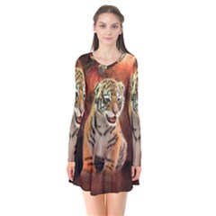 Cute Little Tiger Baby Flare Dress by FantasyWorld7