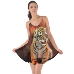 Cute Little Tiger Baby Love The Sun Cover Up by FantasyWorld7