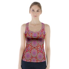 Hearts Can Also Be Flowers Such As Bleeding Hearts Pop Art Racer Back Sports Top by pepitasart