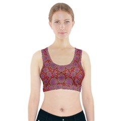 Hearts Can Also Be Flowers Such As Bleeding Hearts Pop Art Sports Bra With Pocket by pepitasart