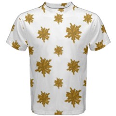 Graphic Nature Motif Pattern Men s Cotton Tee by dflcprints