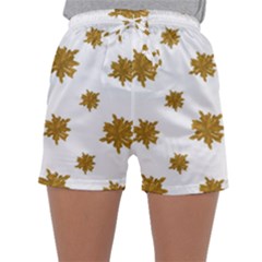 Graphic Nature Motif Pattern Sleepwear Shorts by dflcprints