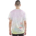 Romantic Watercolor Books and Flowers Men s Sports Mesh Tee View2