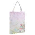 Romantic Watercolor Books and Flowers Classic Tote Bag View2