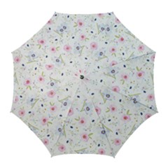 Floral Cute Girly Pattern Golf Umbrellas