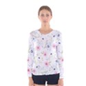 Floral Cute Girly Pattern Women s Long Sleeve Tee View1