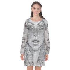 Dreaded Princess  Long Sleeve Chiffon Shift Dress  by shawnstestimony