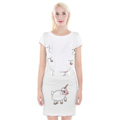 Unicorn Sheep Braces Suspender Skirt by Valentinaart