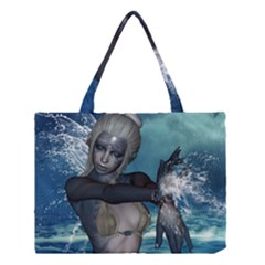 The Wonderful Water Fairy With Water Wings Medium Tote Bag by FantasyWorld7