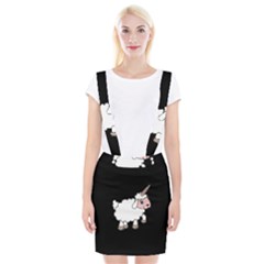 Unicorn Sheep Braces Suspender Skirt by Valentinaart