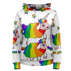 Unicorn Sheep Women s Pullover Hoodie by Valentinaart