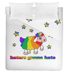 Unicorn Sheep Duvet Cover Double Side (queen Size) by Valentinaart